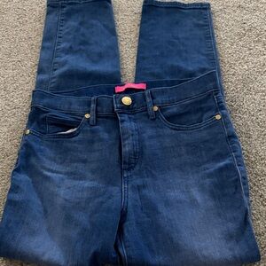 Lilly Pulitzer Dark Blue High Rise Jeans south ocean skinny 6 pants